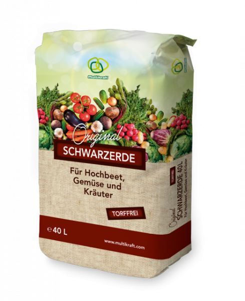 Schwarzerde für Hochbeet und Gemüse (torffrei)