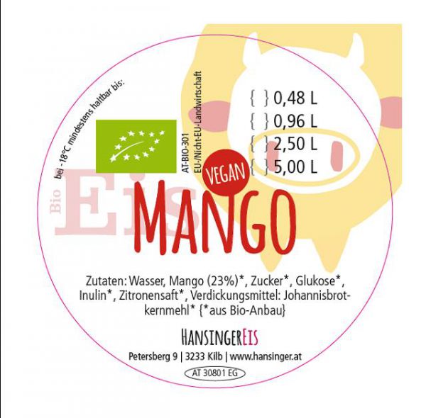 Mango Eis (vegan)
