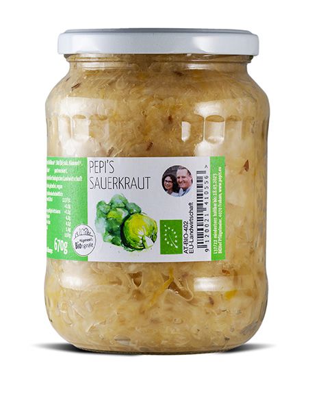 Sauerkraut pasteurisiert im Glas