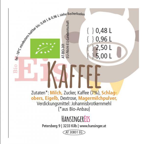 Kaffee Eis (mit Felix Espresso)