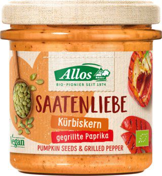 Kürbiskern - gegrille Paprika Aufstrich Saatenliebe