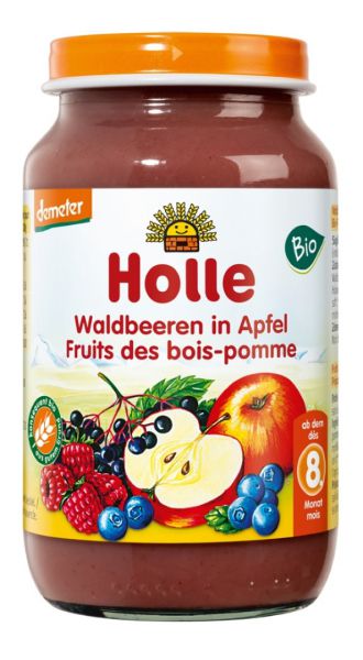 Waldbeeren in Apfel