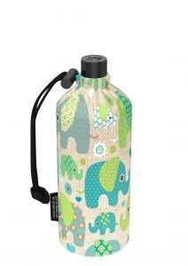 Trinkflasche 0,4 l Hippiefanten