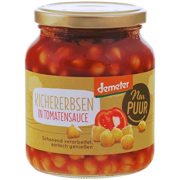 Kichererbsen in Tomatensauce