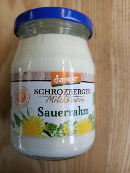 Sauerrahm Demeter im Glas (+ Pfand € 0,40)