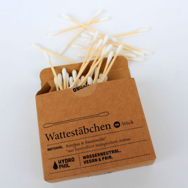 Wattestäbchen biologisch abbaubar 100 Stk.