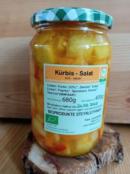 Kürbissalat süß-sauer (+ Pfand € 0,40)