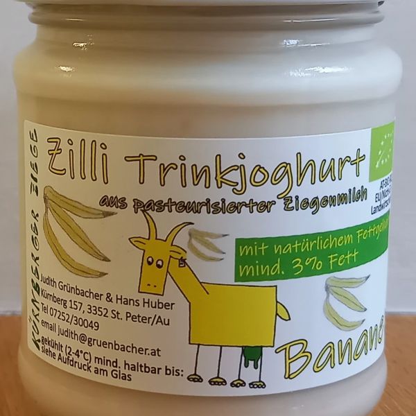 Trinkjoghurt - Zilli Banane (+ Pfand € 0,40)