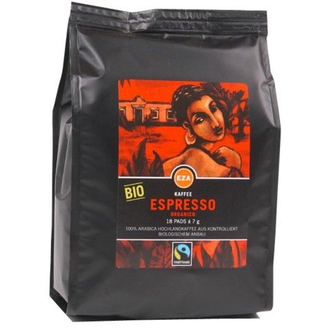 Kaffee Organico Espresso-Pads 18 x 7g, 126g