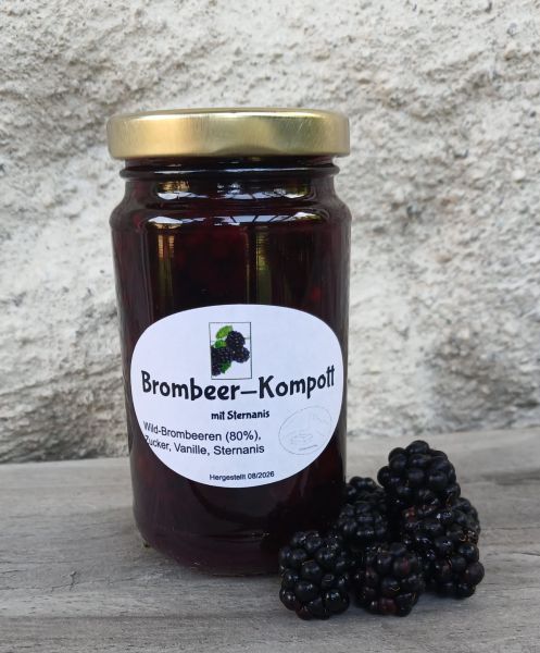 Brombeerkompott mit Sternanis (+ Pfand € 0,50)