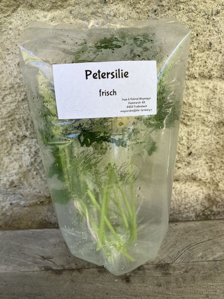 Petersilie im Frischebeutel