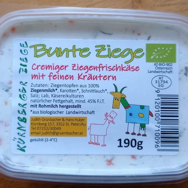 Bunte Kräuterziege Ziegentopfen