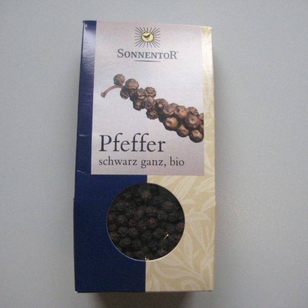 Pfeffer schwarz ganz