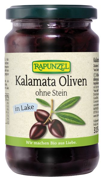 Oliven Kalamata violett ohne Stein in Lake