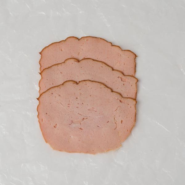 Leberkäse aufgeschnitten