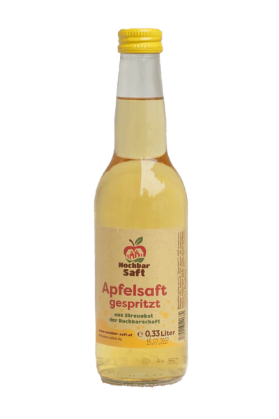 Apfelsaft gespritzt